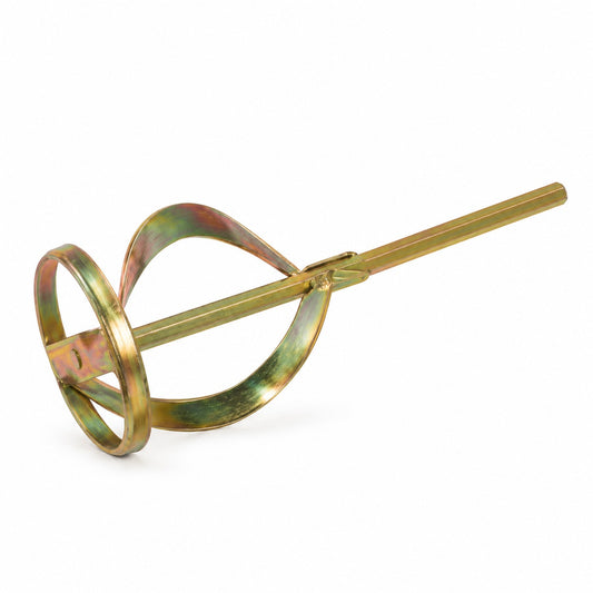 Mix wand for a drill, zinc-plated ring mixer