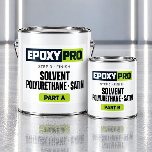 T-320 High Performance Urethane Satin kit, Part A and Part B cans