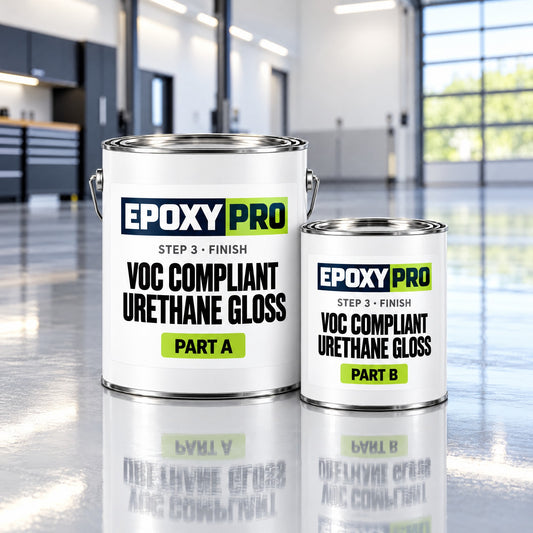 T-322 VOC Compliant Urethane Gloss kit, Part A and Part B cans