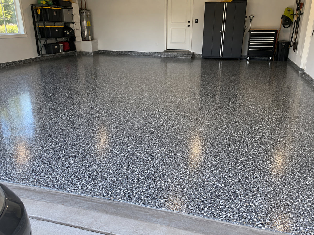 One-day flake garage floor